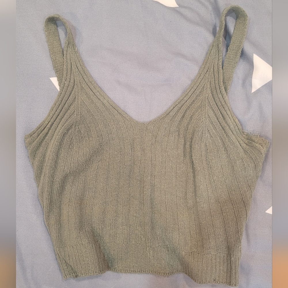 green crop top from an Italian boutique